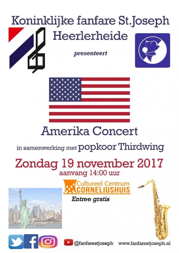 Amerika Concert met Kon. fanfare St. Joseph