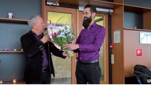 Huldiging Jubilarissen bij popkoor Thirdwing