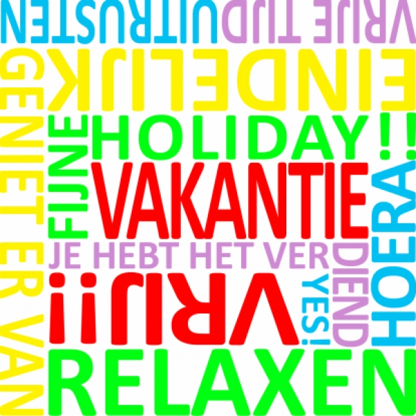 vakantie woorden
